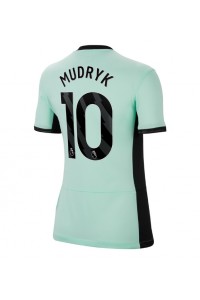 Chelsea Mykhailo Mudryk #10 Jalkapallovaatteet Naisten Kolmaspaita 2023-24 Lyhythihainen